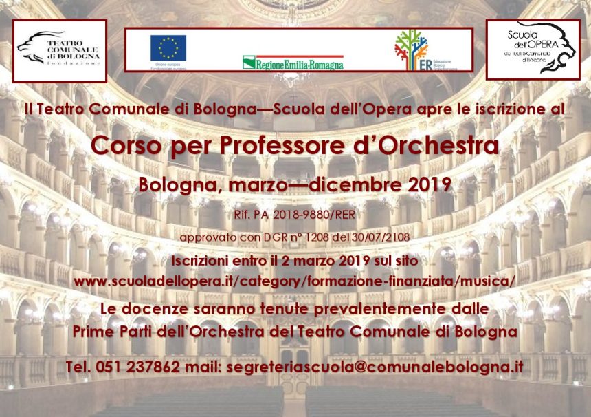 Brani per selezioni Corso Professore d’Orchestra – Sezione Archi