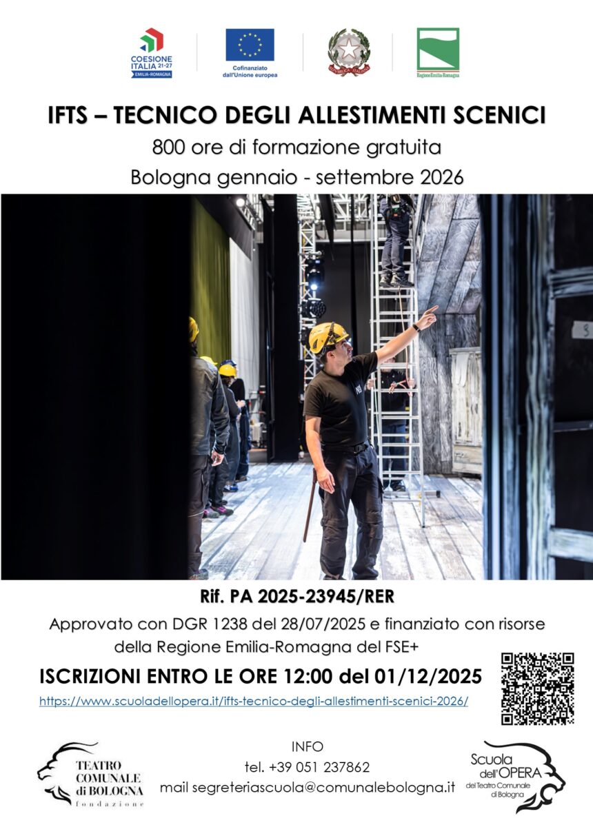 IFTS – Tecnico degli Allestimenti Scenici 2026